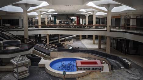 A swimming pool in a building