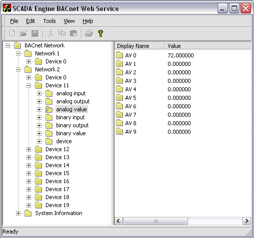 Scada Engine BACnet Web Service