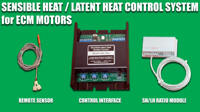 Motor Control for Controlling Sensible/Latent Heat Ratios