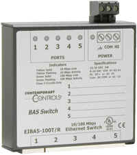 Building Automation Systems (BAS) Switch Designed for DIN-rail Mounting