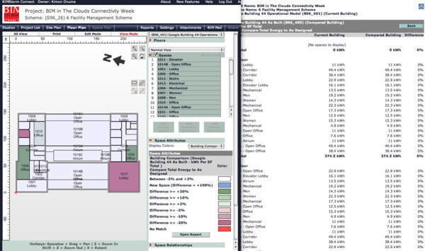 BIMsense live sensor data linked to live BIM in OPS