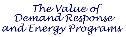 The Value of Demand Response and Energy Programs
