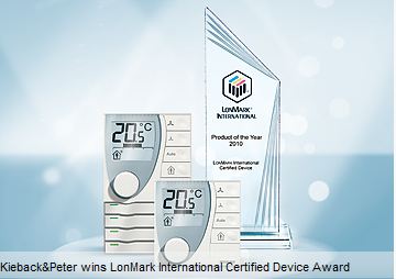 Kieback & Peter wns LonMark Internationl Certified Device Award
