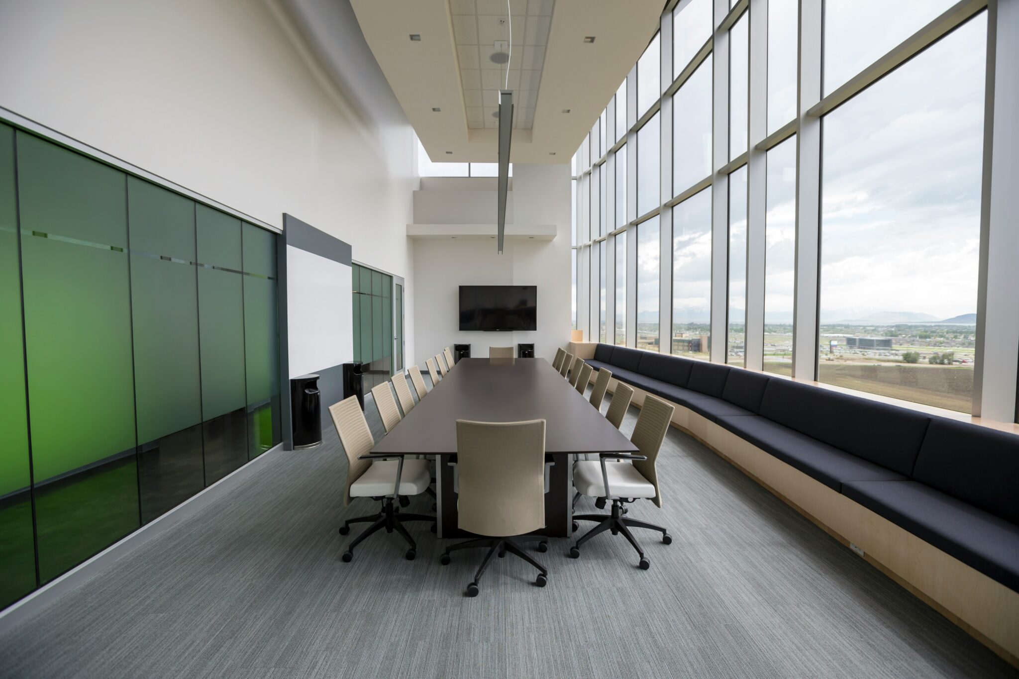 an image of an empty conference room